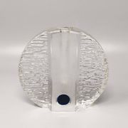 1970s Walther Glass Bullseye Vase by Heiner Düsterhaus. Made in Germany
