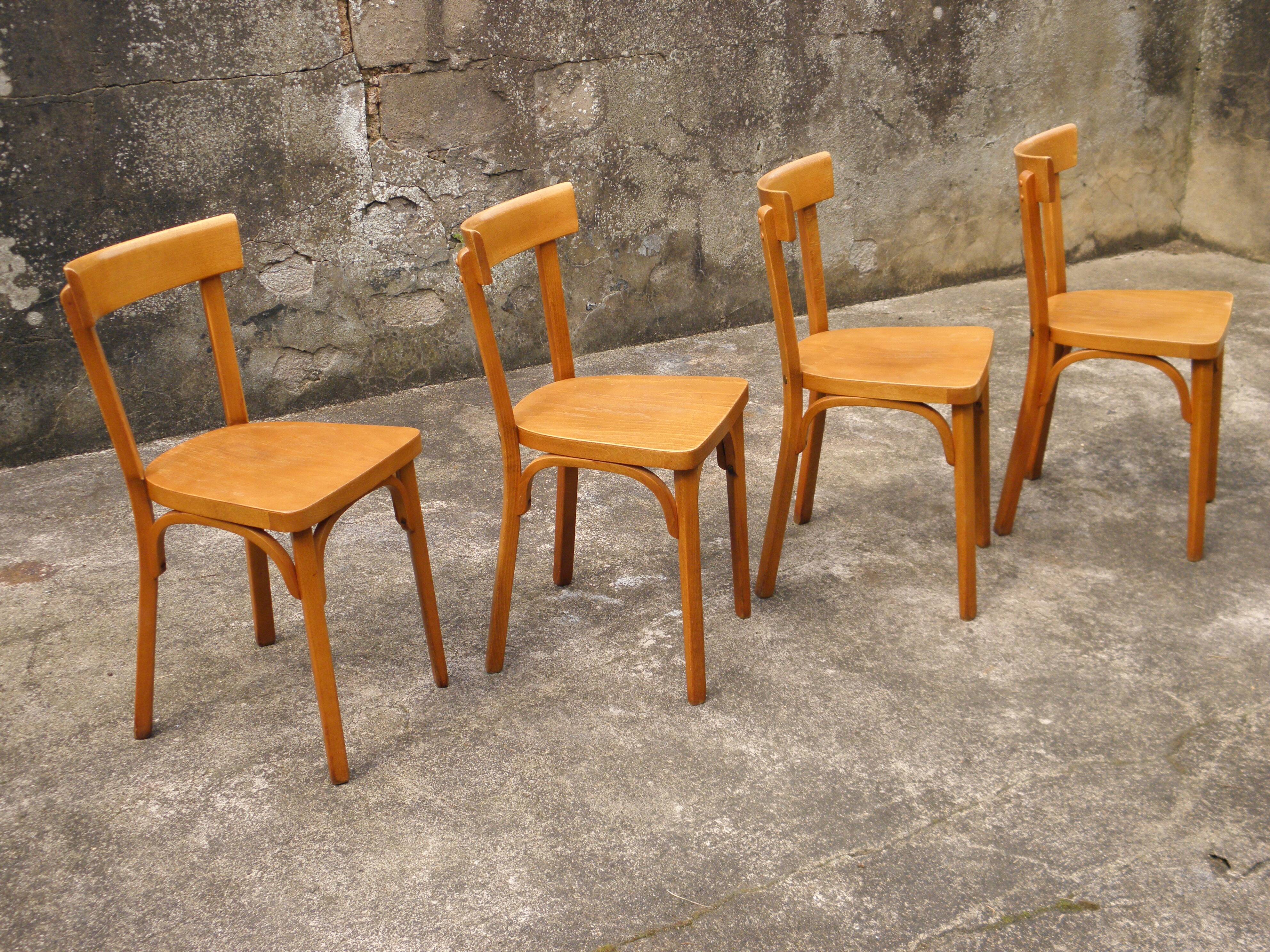 4 Baumann bistro chairs n° 18