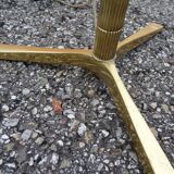 Vintage 70s bronze imitation bamboo floor lamp