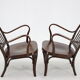 1950s Pair of Josef Frank Bentwood Armchairs no. 752 by Thon