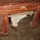 Fireplace columns in red marble of Languedoc and dating from the end of the XIX century