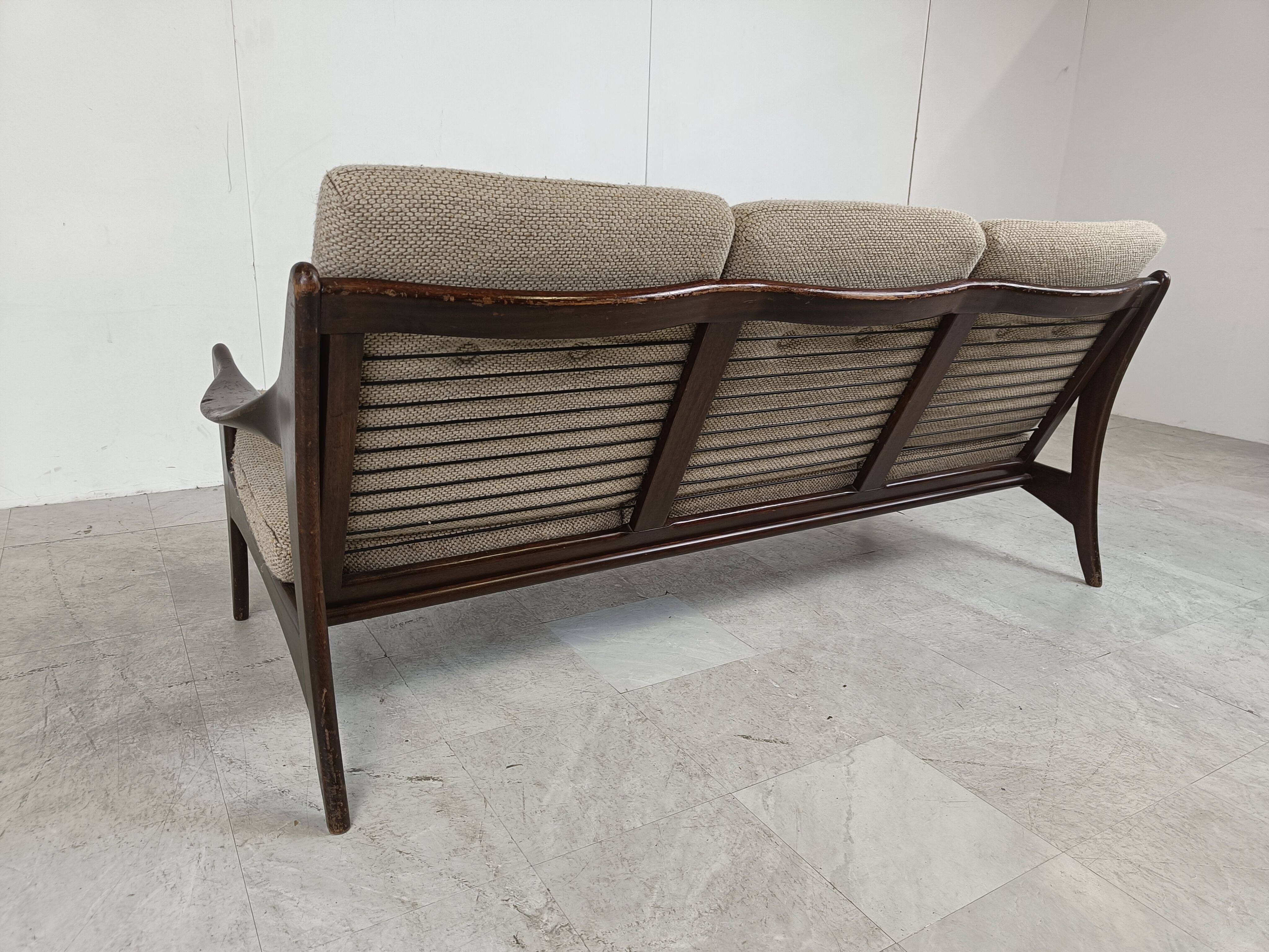 Vintage three seater sofa by de Ster Gelderland 1960s