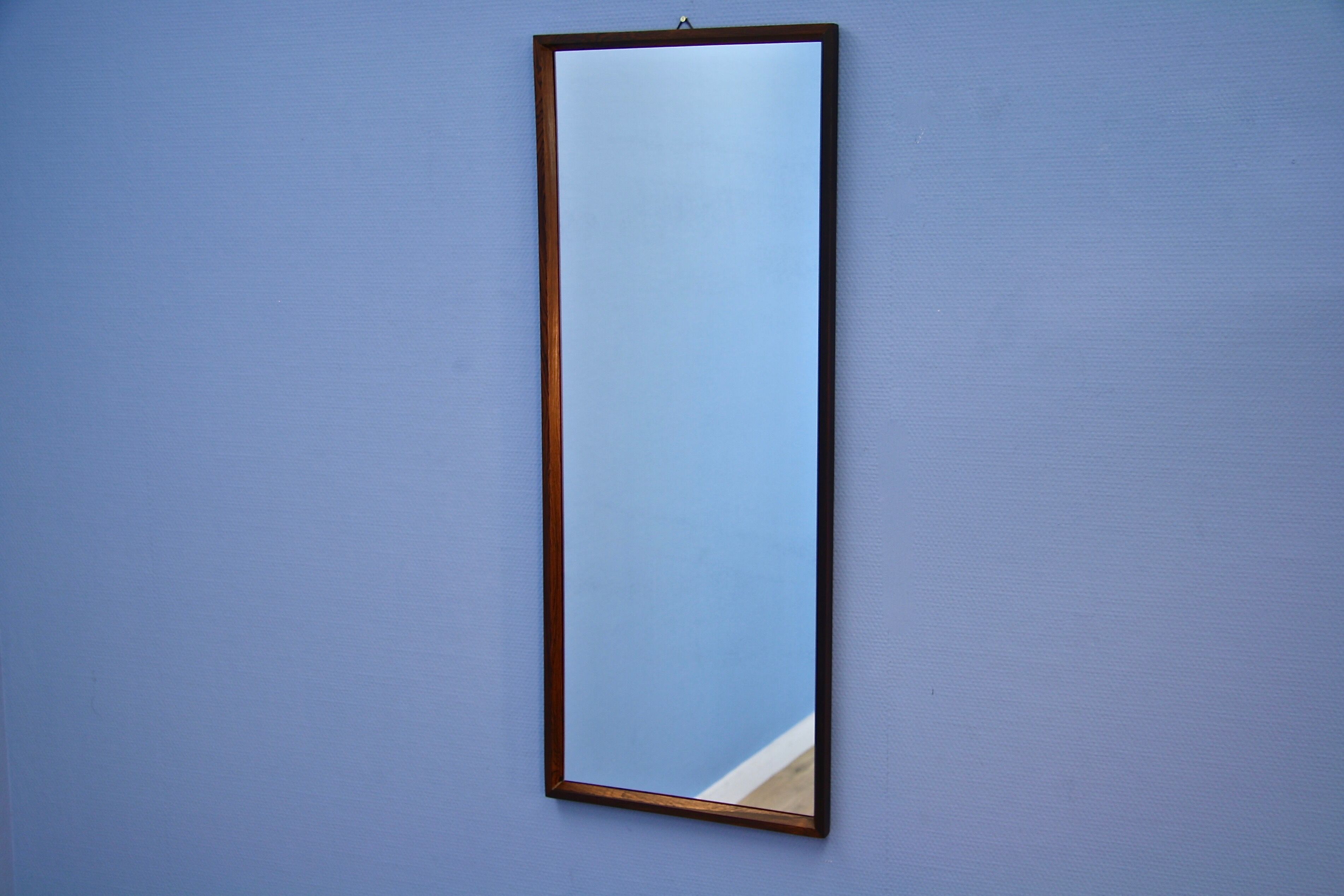 Miroir danois en palissandre, années 1960