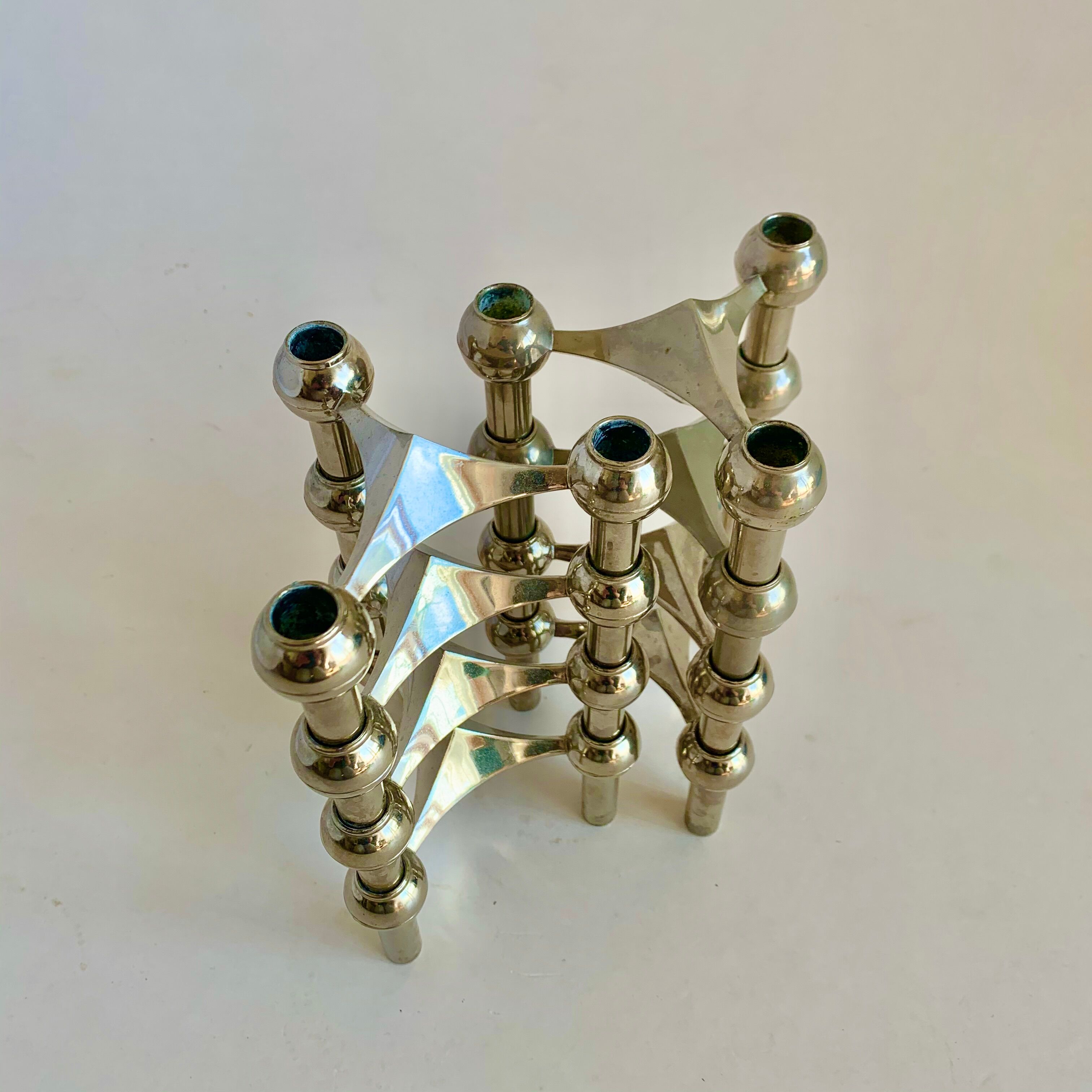 Candleholders by Fritz Nagel for BMF, 1960s, set of 8