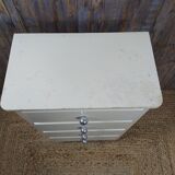 Wooden semainier, off-white