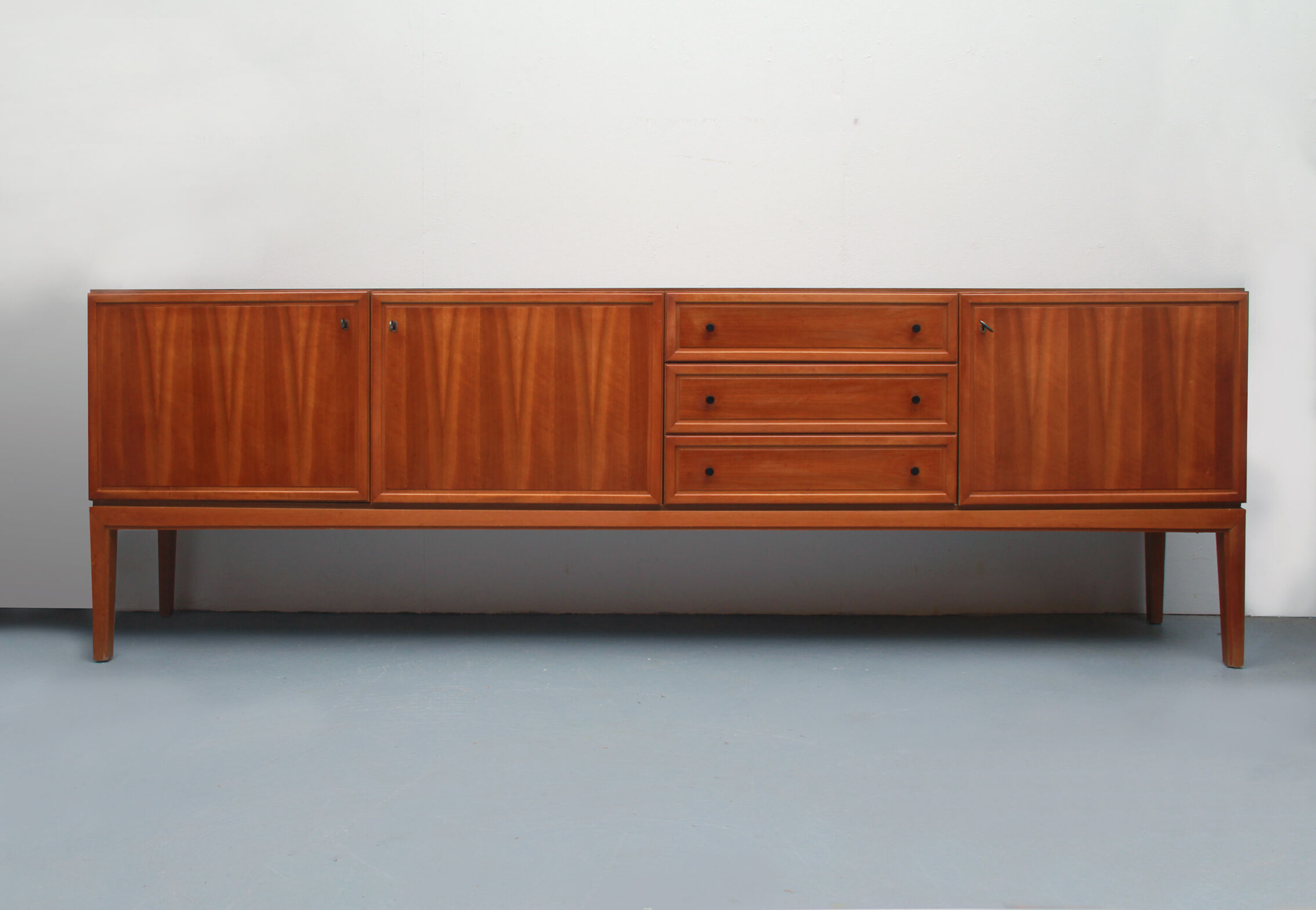1960s sideboard in walnut, 240cm