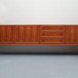 1960s sideboard in walnut, 240cm
