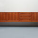 1960s sideboard in walnut, 240cm