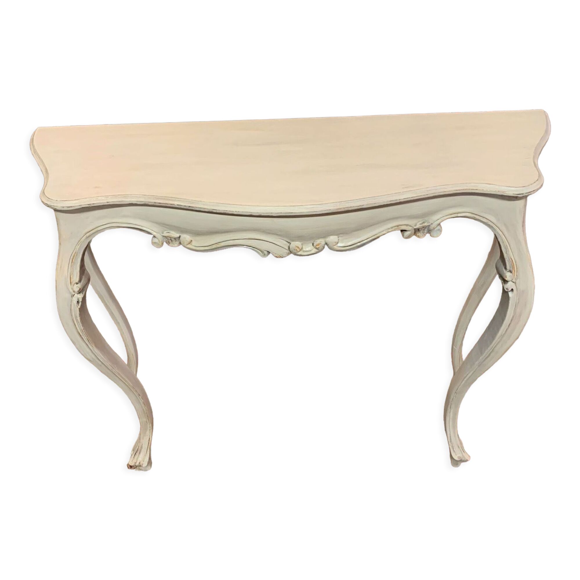Console en bois patinée