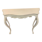 Patinated wooden console