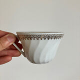 Set of 6 porcelain coffee cups