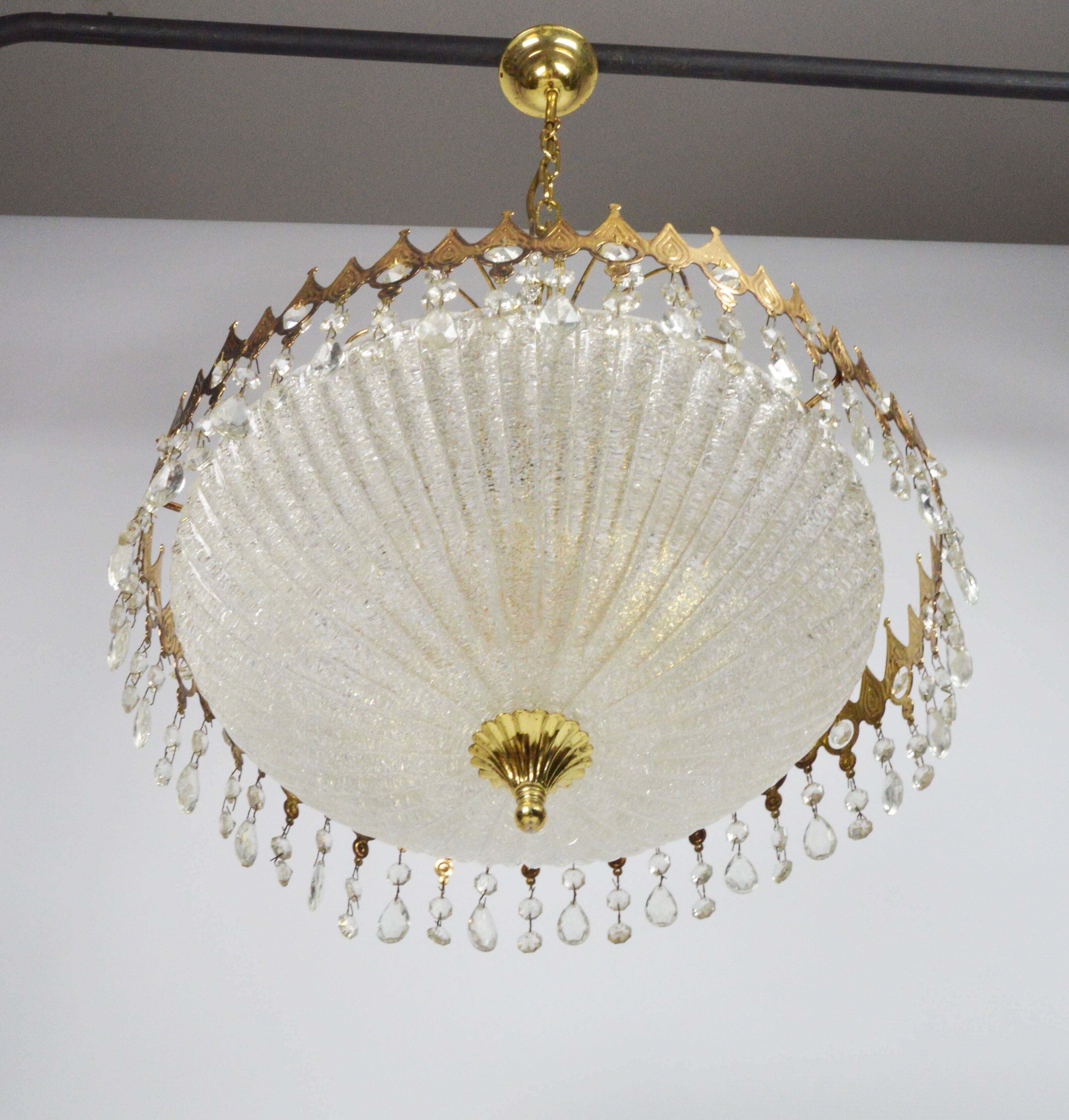 Crystal chandelier, Germany, 1970s