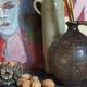 Poterie traditionnelle art-populaire terre émaillée XIXème