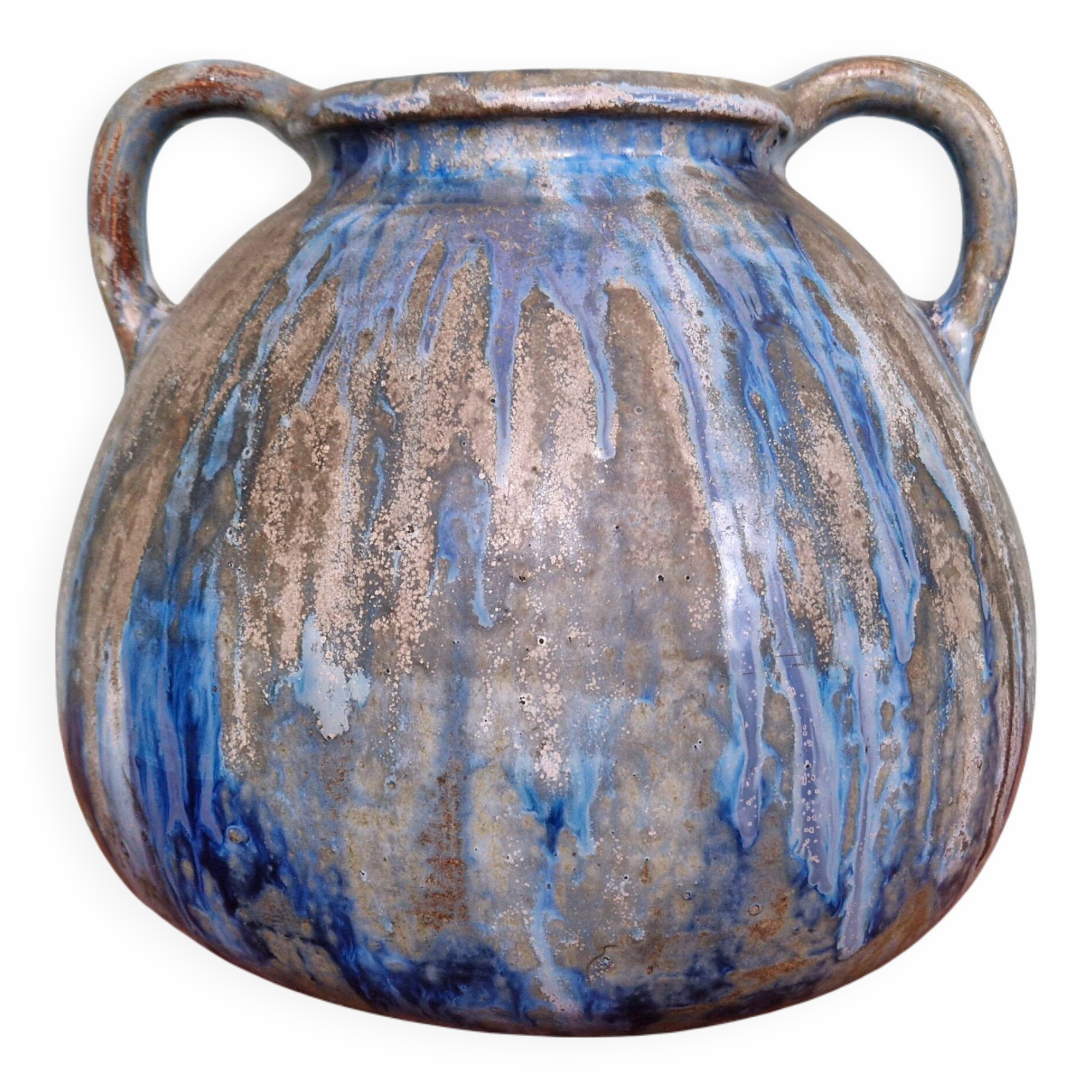 flamed stoneware vase, Roger Guérin (Bouffioulx, Belgium)