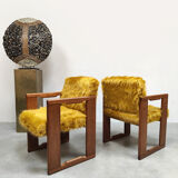 Italian vintage dining chairs 'Fluffy' Tobia & Afra Scarpa