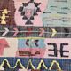 Moroccan Berber carpet Kilim Boucherouite Neuf 1, 68x1m