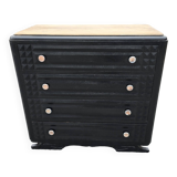 Art deco oak chest of drawers from the 50s revamp