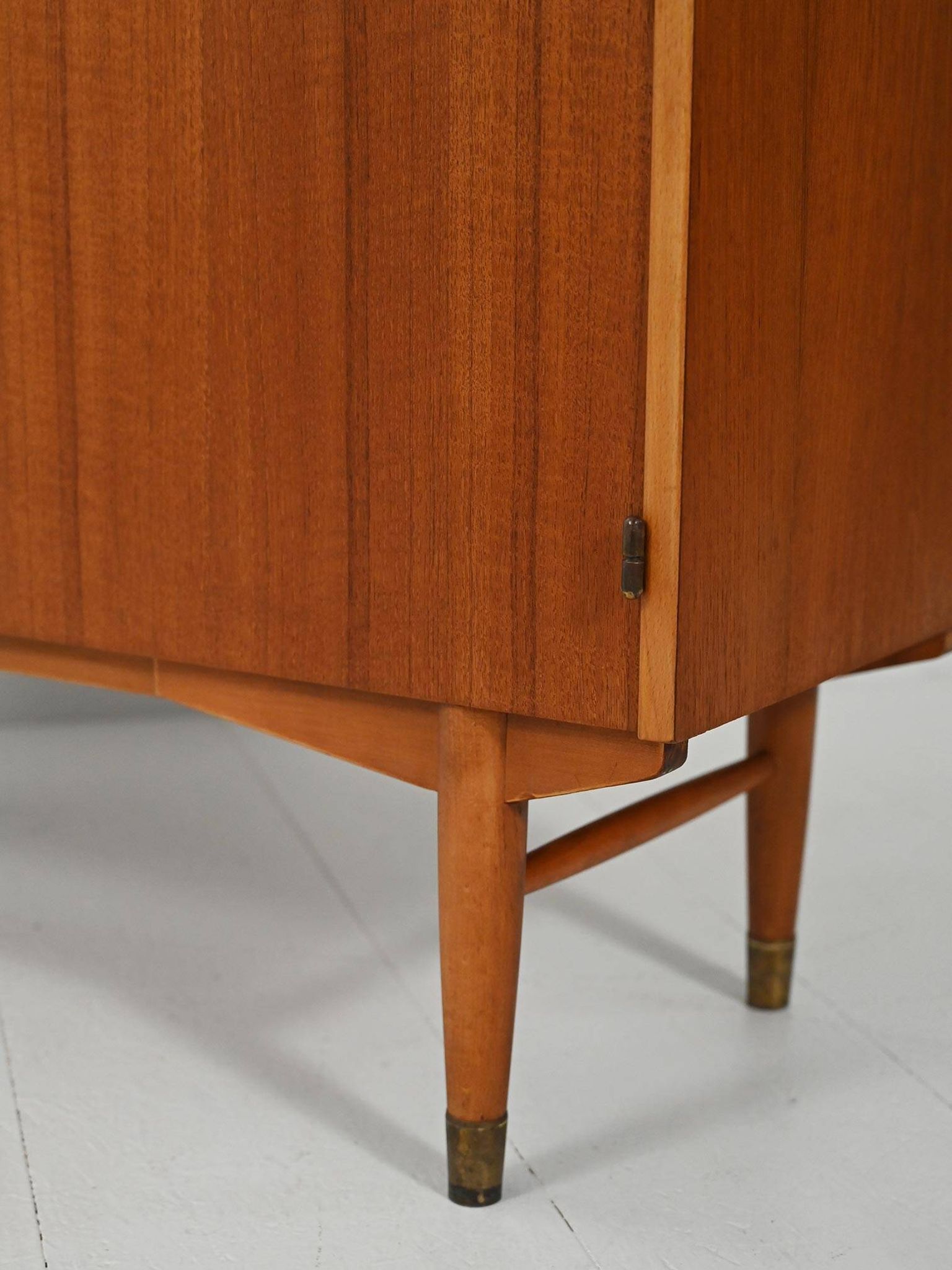 Bibliothèque en teck Hugo Troeds avec bureau escamotable