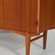 Bibliothèque en teck Hugo Troeds avec bureau escamotable