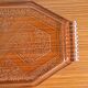 Pink glass tray