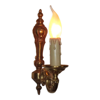 Vintage french bronze classic empire style single wall sconce