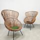 Vintage Dutch design rattan chairs 'Rohe Noordwolde'