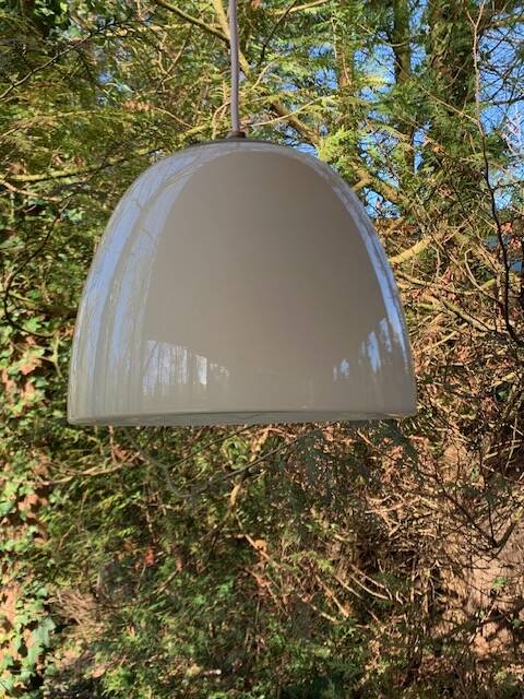 Opaline pendant light Denmark 70s