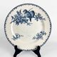 5 assiettes dépareillées Terre de fer 1900