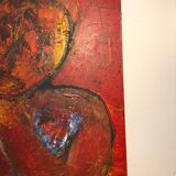 Oil on canvas olivier bony art brut singulier outsider