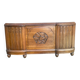 Art Deco bed leg in solid oak, 1960, 136cm