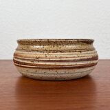 Danish studio pottery bowl from the mid-century by Tue Poulsen for Tue Keramik, 1960s.