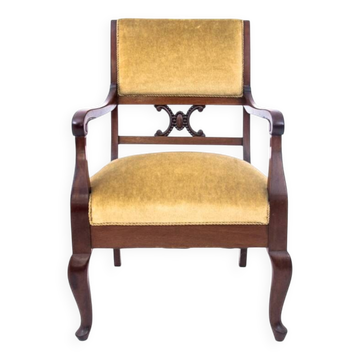 Antique armchair, Northern Europe, circa 1920.