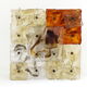 Venini Italy two wall lamps patchwork years '70 space age glass