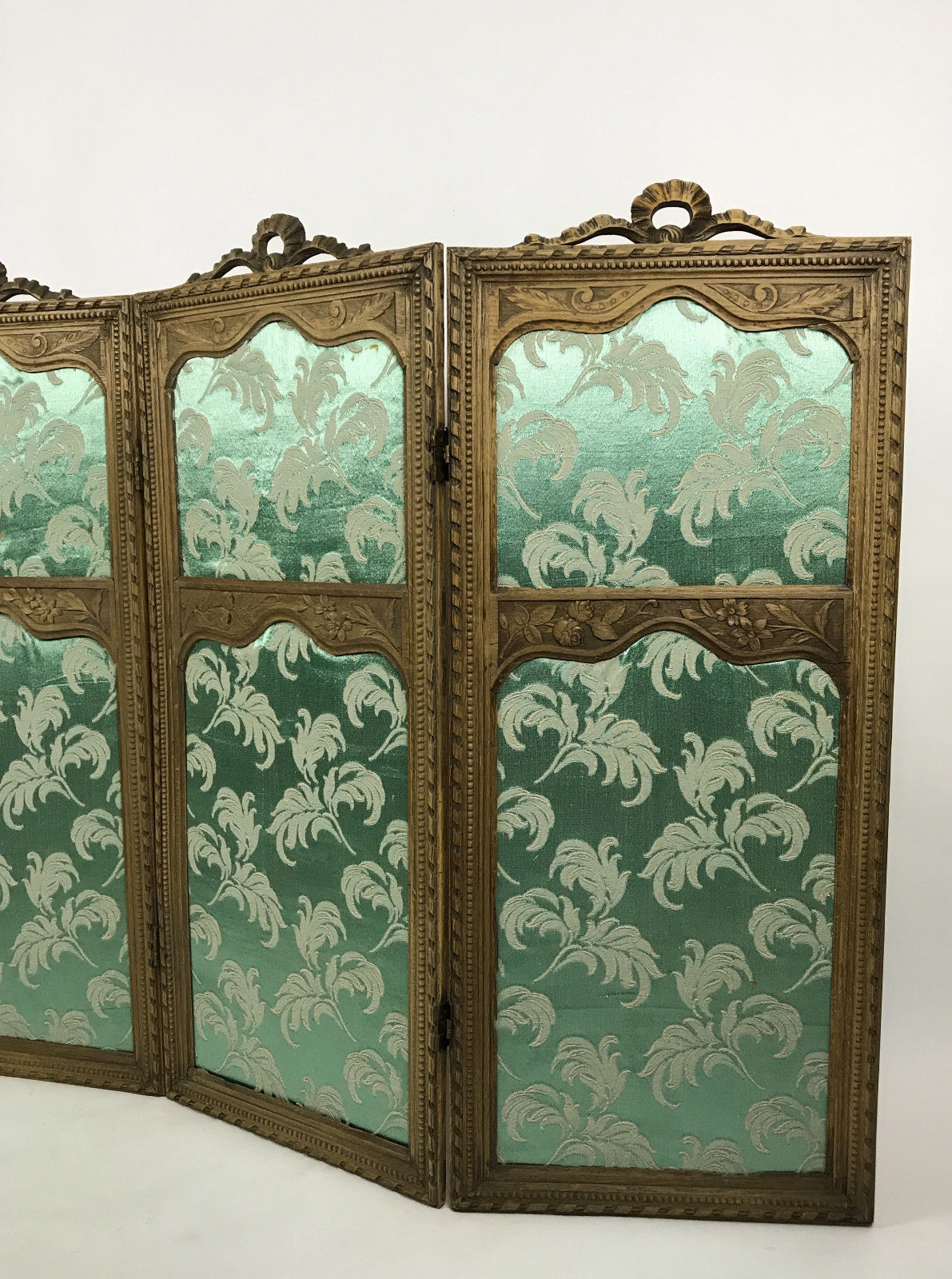 Screen 4 panels sculpe style Louis XVI era wooden 19th century