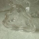Crystal cut bezel cut fish head foot late 19th
