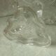 Crystal cut bowl on a fish head foot, late 19th century.