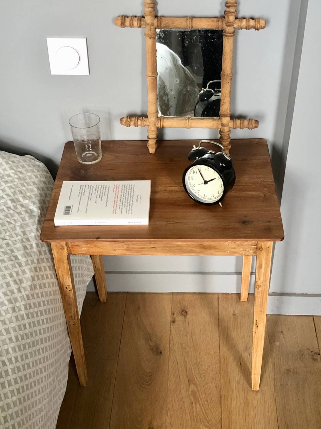 Small renovated wooden table