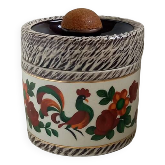 Pot à tabac en céramique vintage signé J. Breugnot
