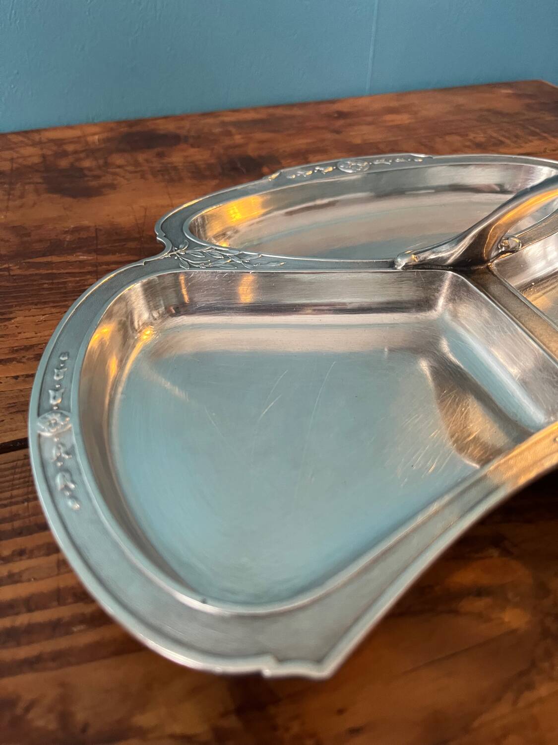 Tray, display in silver metal gallia for Christofle