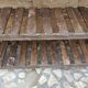 Ancien rack - étagère d'atelier en teck birman