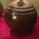 Pair of wooden ball lamps 1960 parchment lampshades electric redone 33x17