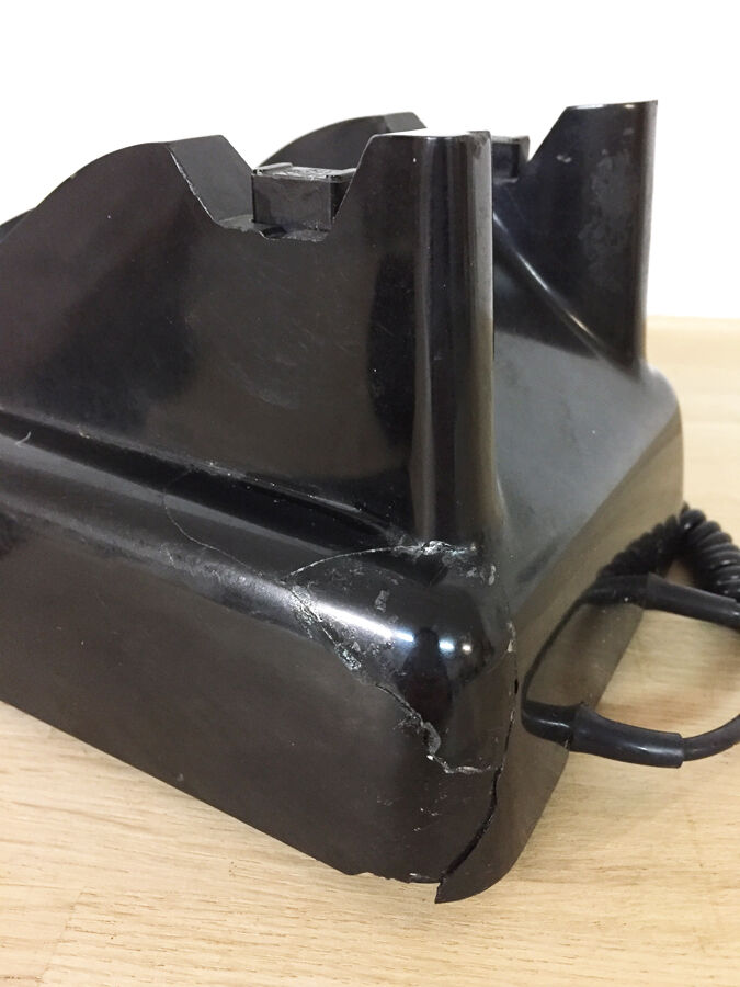 Vintage phone PTT black bakelite, 1960