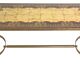 Coffee table in gilded brass with a mirrored eglomisé glass top.