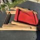 Small folding children's armchair in beach canvas