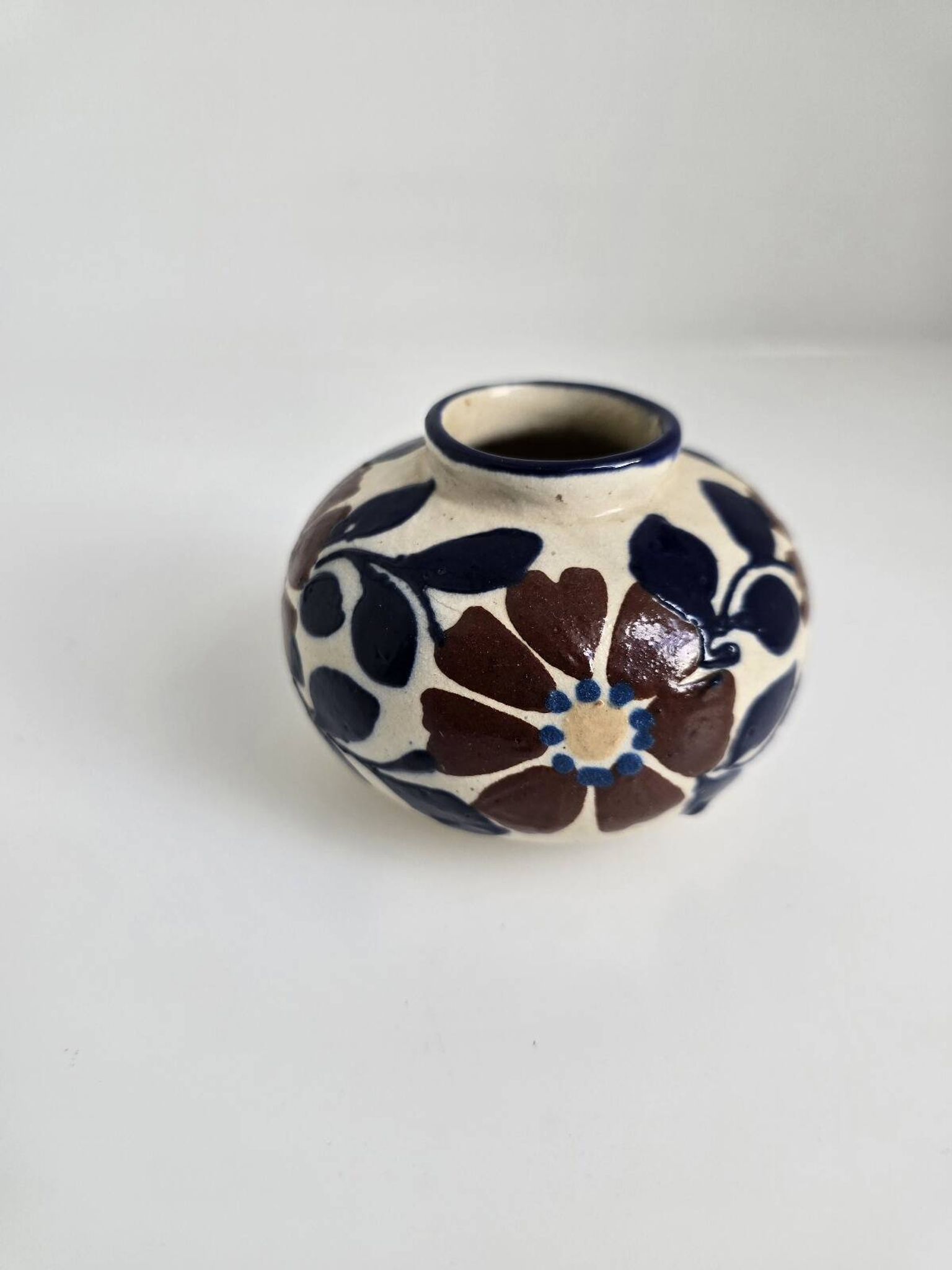 Vase boule Jean Garillon – Grès Art Déco Soufflenheim – c. 1930-1945