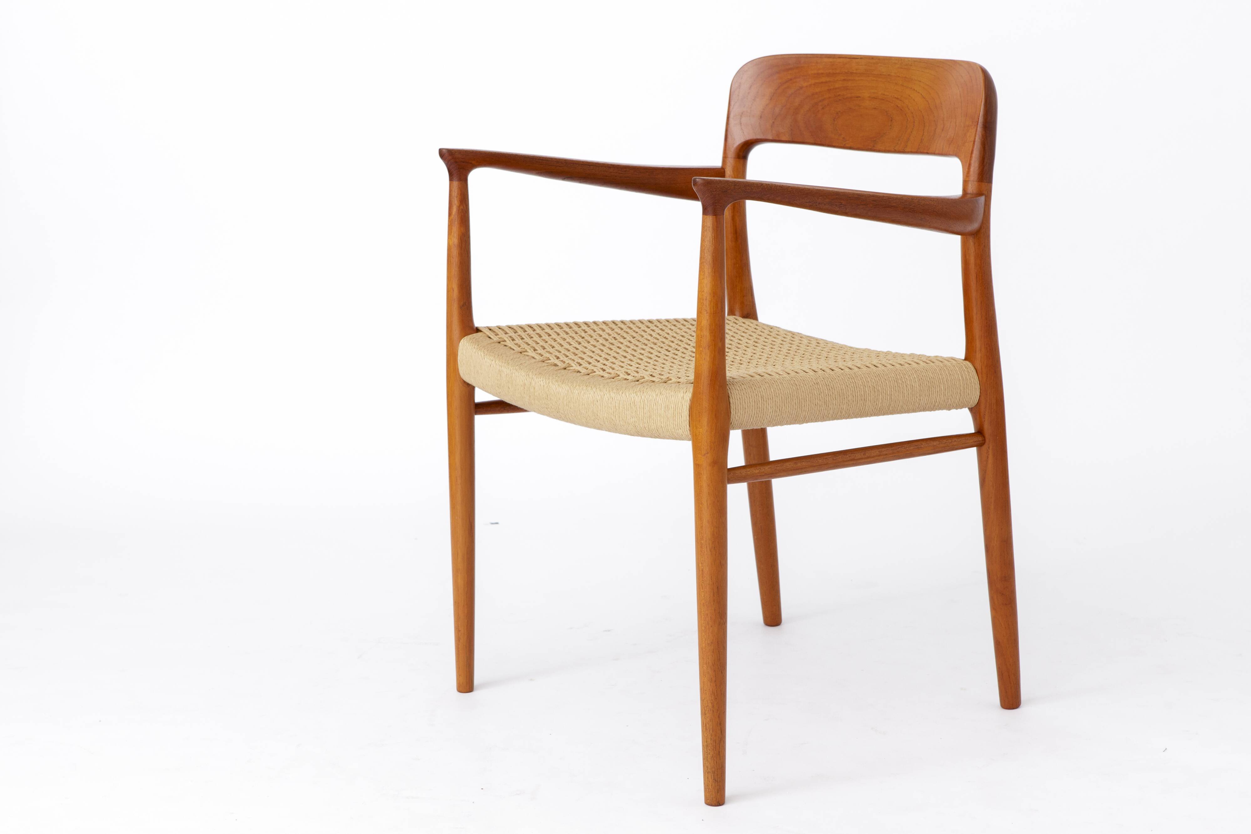 1 of 2 Armchair No. 56 by Niels Otto Møller (1954) – Teak Frame