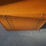 Oregon Pine Chest of Drawers with Brass Handles, 1970s