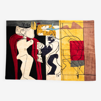 Carpet, or tapestry, inspired by Le Corbusier. Contemporary work