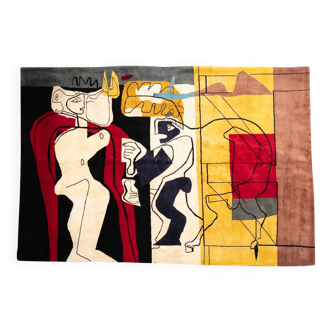 Carpet, or tapestry, inspired by Le Corbusier. Contemporary work