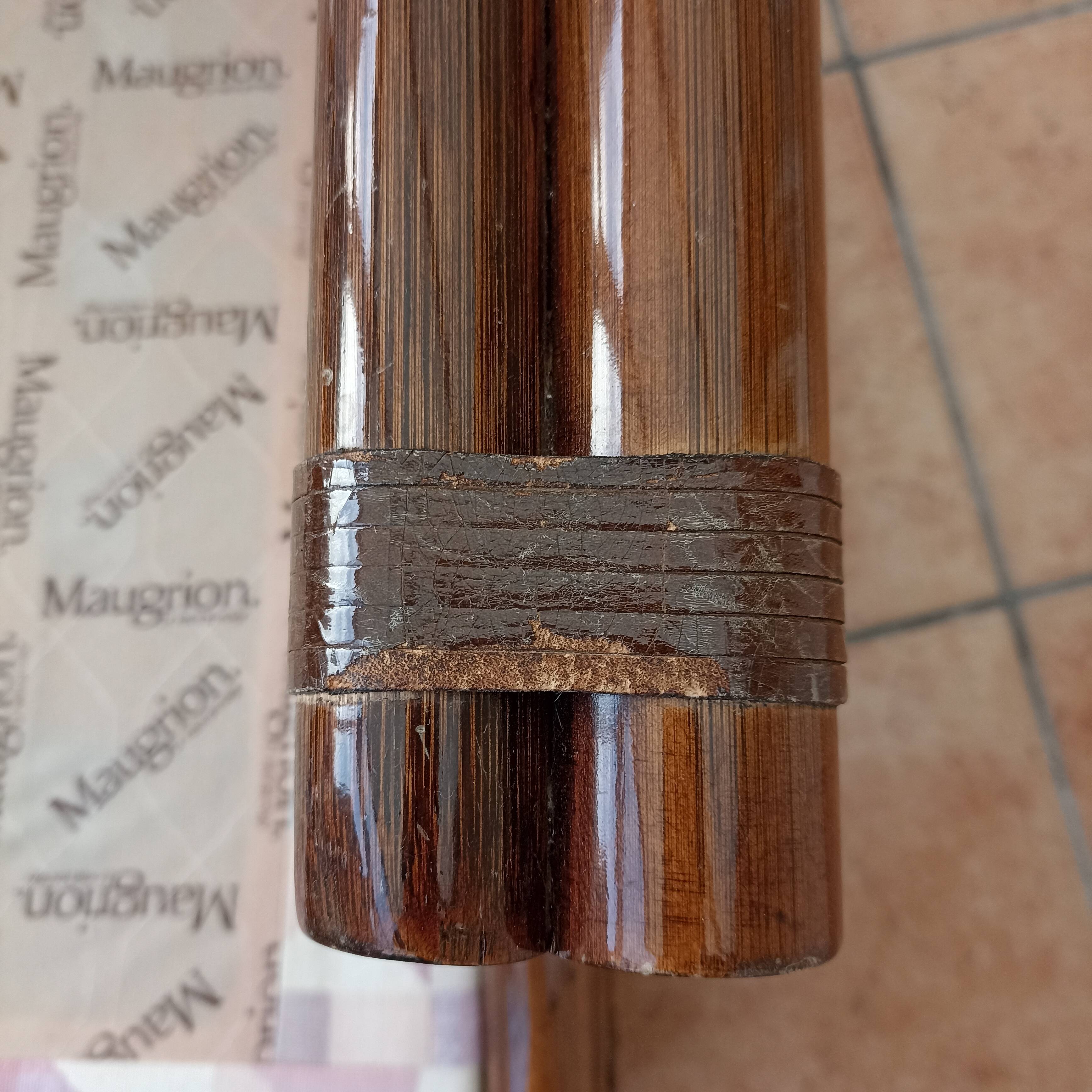 Dark brown rattan living room